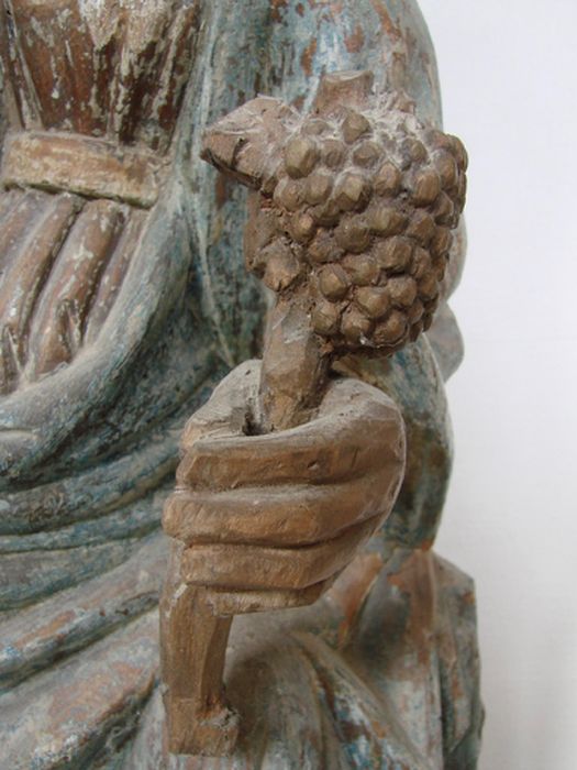statue : Vierge à l'Enfant, détail
