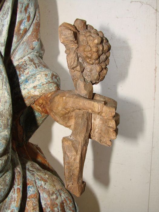 statue : Vierge à l'Enfant, détail 
