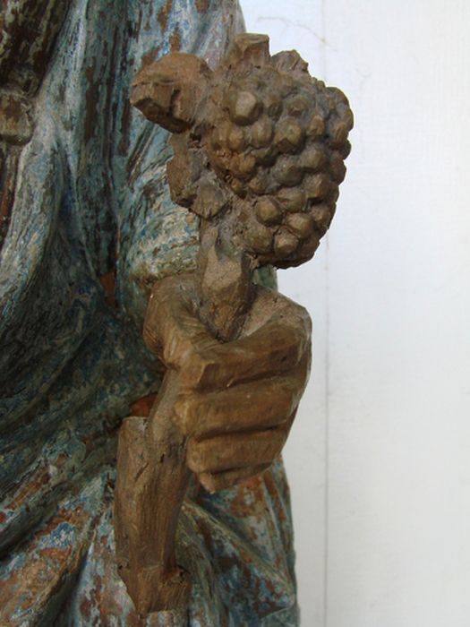 statue : Vierge à l'Enfant, détail 