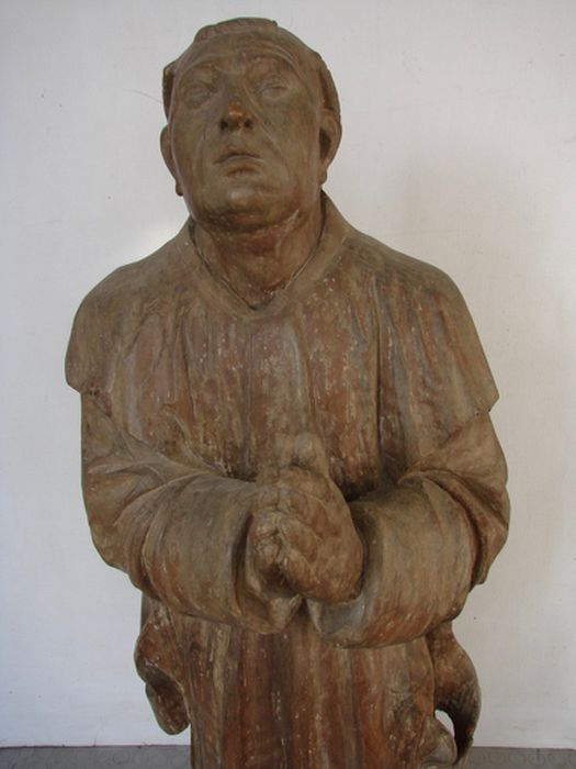 statue : Saint Bruno, vue partielle