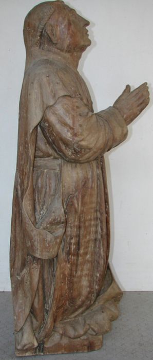 statue : Saint Bruno, profil droit, vue générale