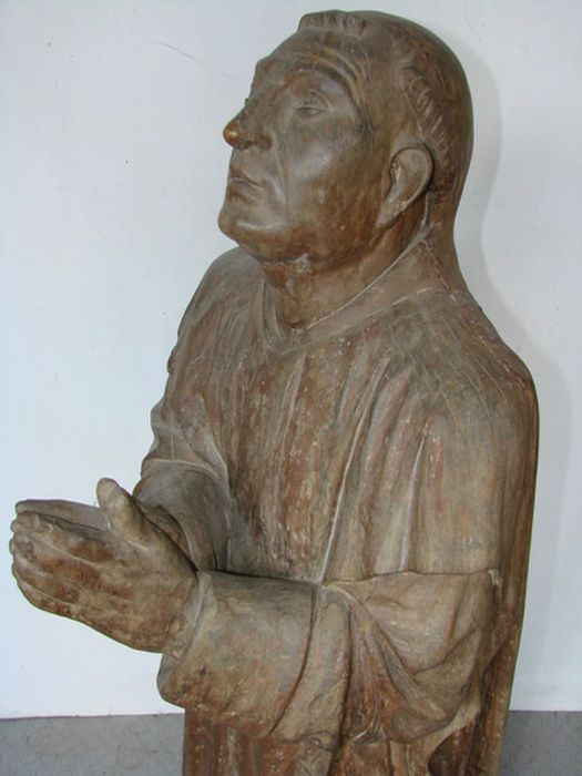 statue : Saint Bruno, vue partielle