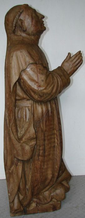 statue : Saint Bruno, profil droit, vue générale