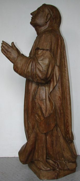 statue : Saint Bruno, profil gauche, vue générale