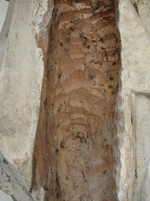 statue : Sainte Catherine, détail