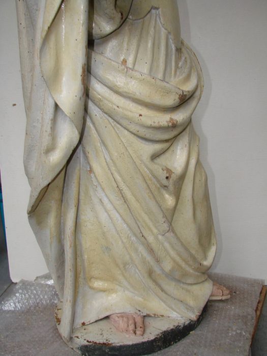 statue : Sainte Foy, détail