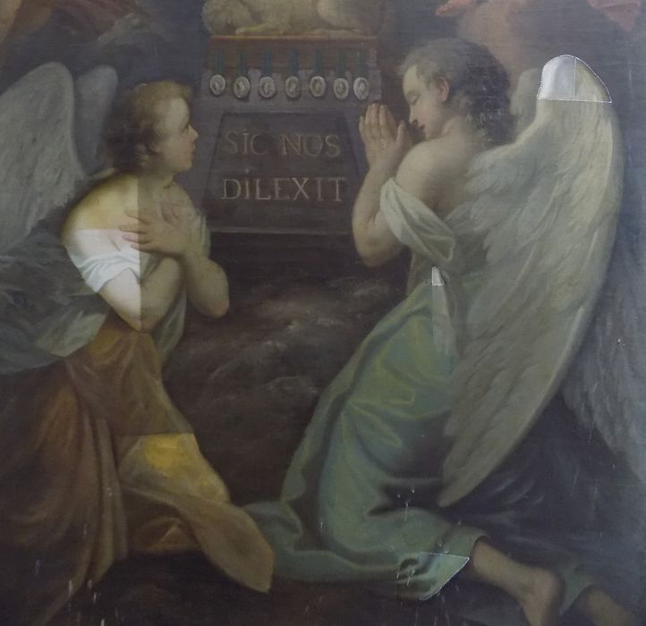 tableau : Adoration du Sacré-Coeur (l'), détail