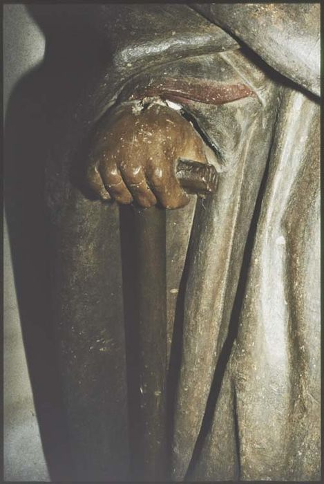 statue : Saint Antoine, détail