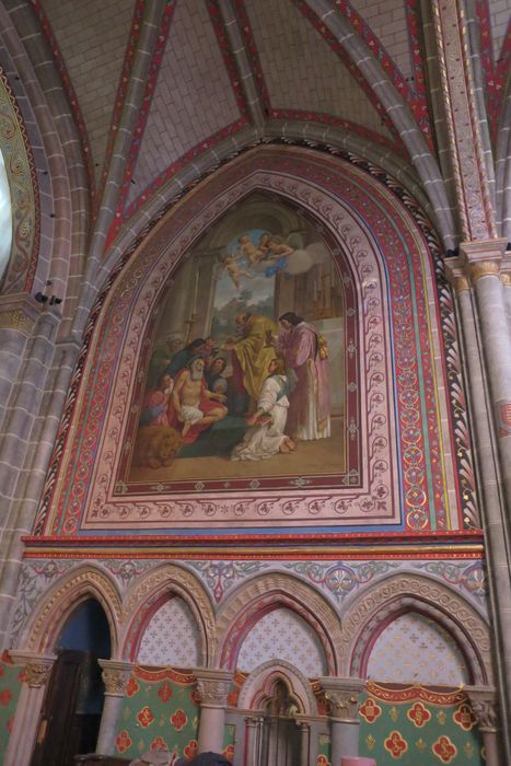 tableau (toile marouflée) : Dernière communion de saint Jérôme (la)