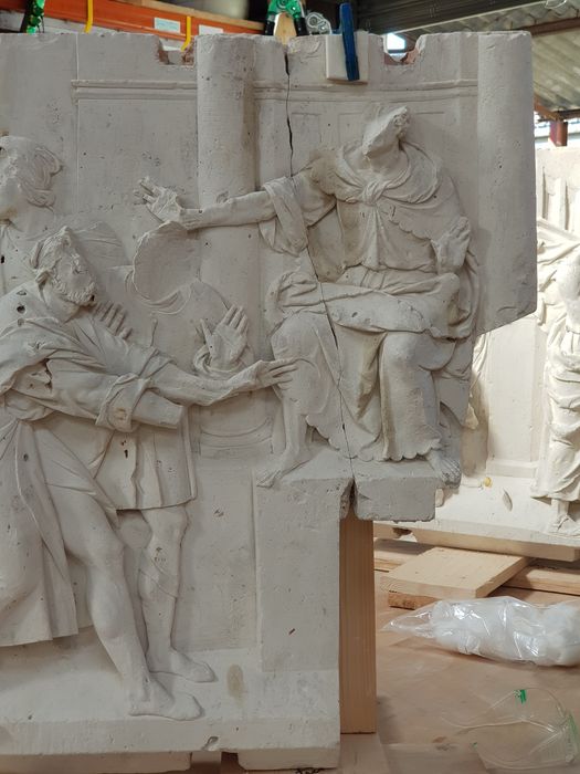 bas-relief : Conversion de Sergius Paulus (la)