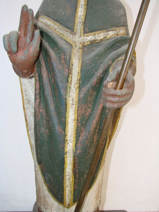 statue : saint évêque, détail - © Ministère de la Culture (France), Médiathèque du patrimoine et de la photographie (département de la documentation), tous droits réservés