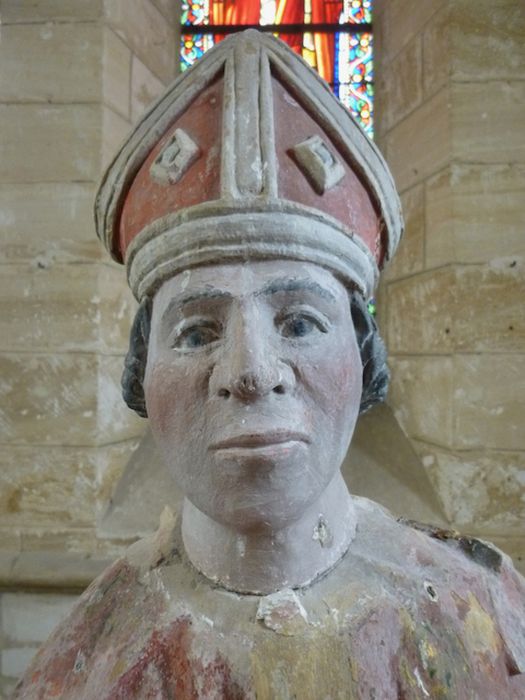 statue : saint Memmie, détail