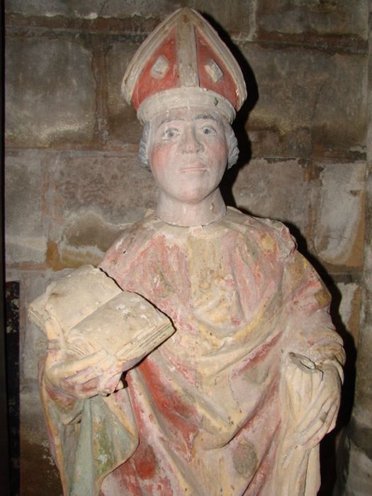 statue : saint Memmie, vue partielle