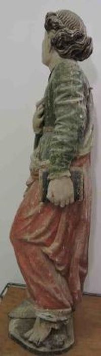 statue de Calvaire : saint Jean, profil gauche - © Ministère de la Culture (France), Médiathèque du patrimoine et de la photographie (département de la documentation), tous droits réservés
