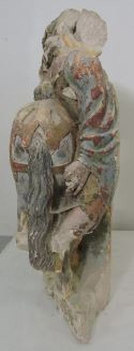 groupe sculpté : Charité de saint Martin (la), profil droit - © Ministère de la Culture (France), Médiathèque du patrimoine et de la photographie (département de la documentation), tous droits réservés