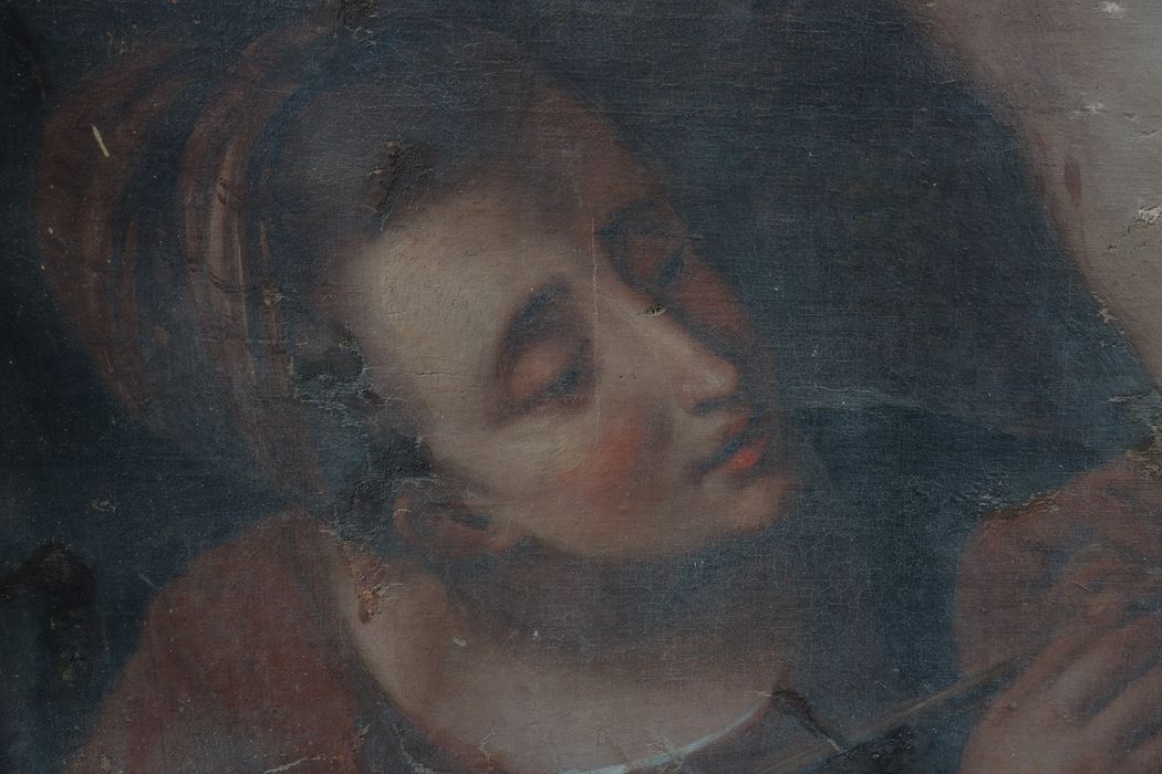 tableau : Saint Sébastien soigné par Irène, détail