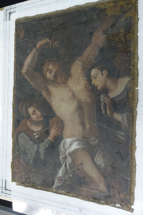 tableau : Saint Sébastien soigné par Irène