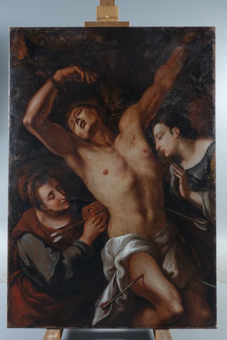 tableau : Saint Sébastien soigné par Irène