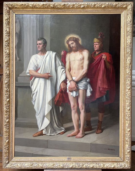 tableau représentant le Christ et Pilate : Christ devant Pilate (Le)