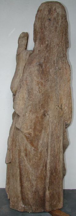 groupe sculpté : Sainte Anne, la Vierge à l'Enfant, revers