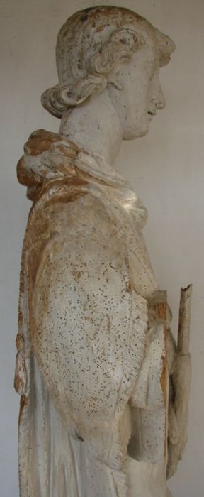 statue : Saint Gervais, profil droit, vue partielle