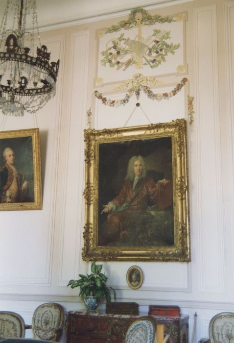 revêtements muraux du salon d'été, vue partielle - © Ministère de la Culture (France), Médiathèque du patrimoine et de la photographie (département de la documentation), tous droits réservés
