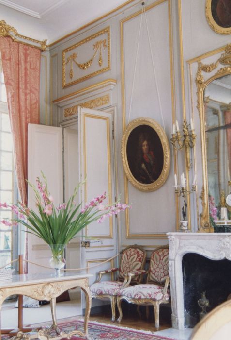 revêtement mural du grand salon, vue partielle - © Ministère de la Culture (France), Médiathèque du patrimoine et de la photographie (département de la documentation), tous droits réservés