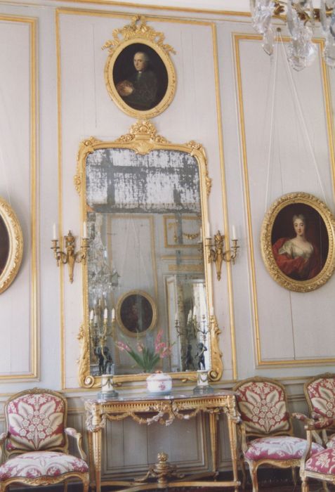 revêtement mural du grand salon, vue partielle - © Ministère de la Culture (France), Médiathèque du patrimoine et de la photographie (département de la documentation), tous droits réservés