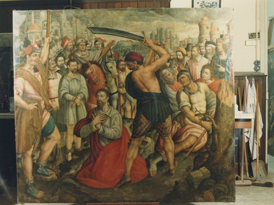 tableau : Décollation d'un martyr