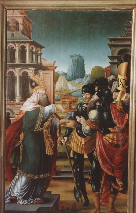 tableau : la Rencontre d'Abraham et de Melchisédech