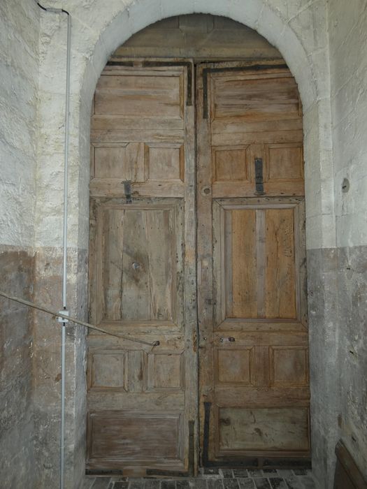 vantaux de la porte de la crypte, revers