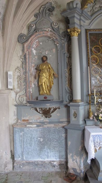 autel, retable, statue : saint Joseph