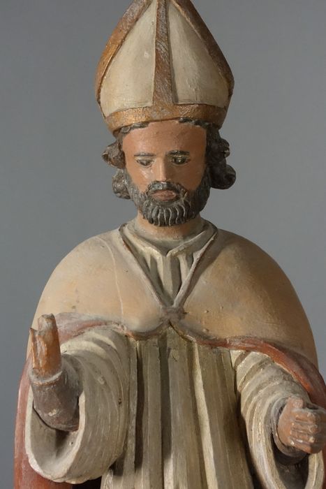 statue (statuette) : Saint Eloi, vue partielle