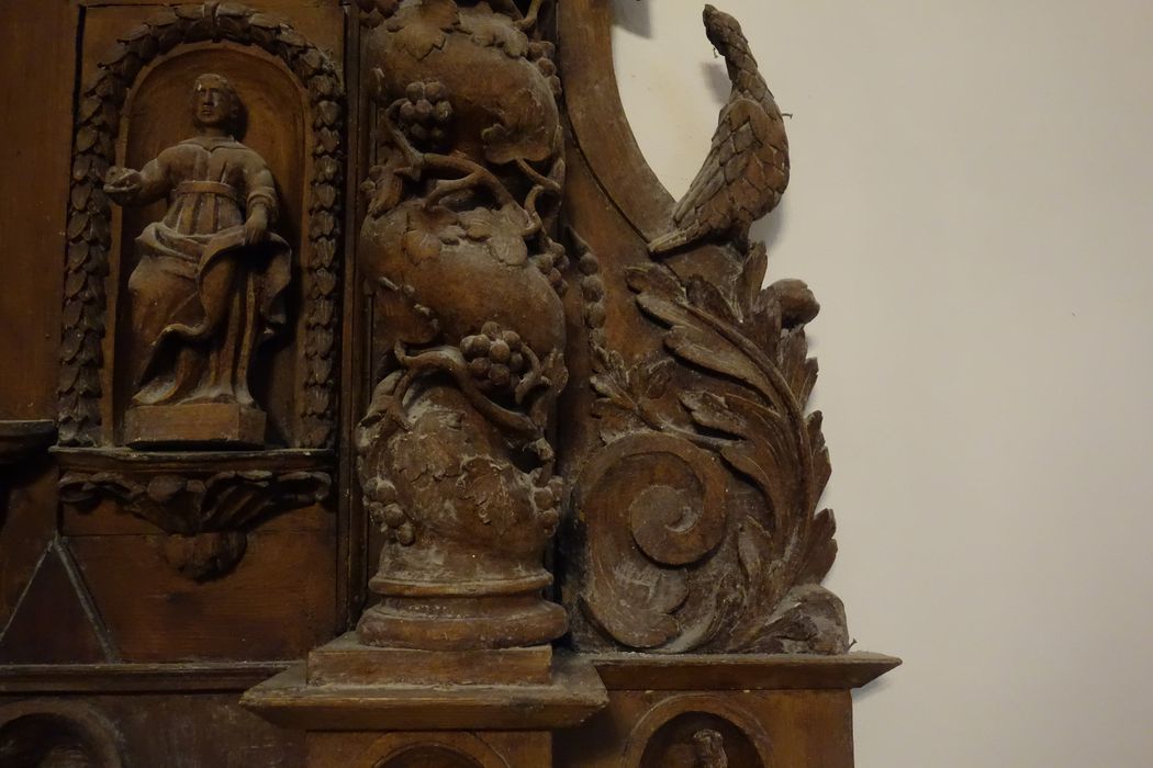 autel, retable Saint-Eloi, détail