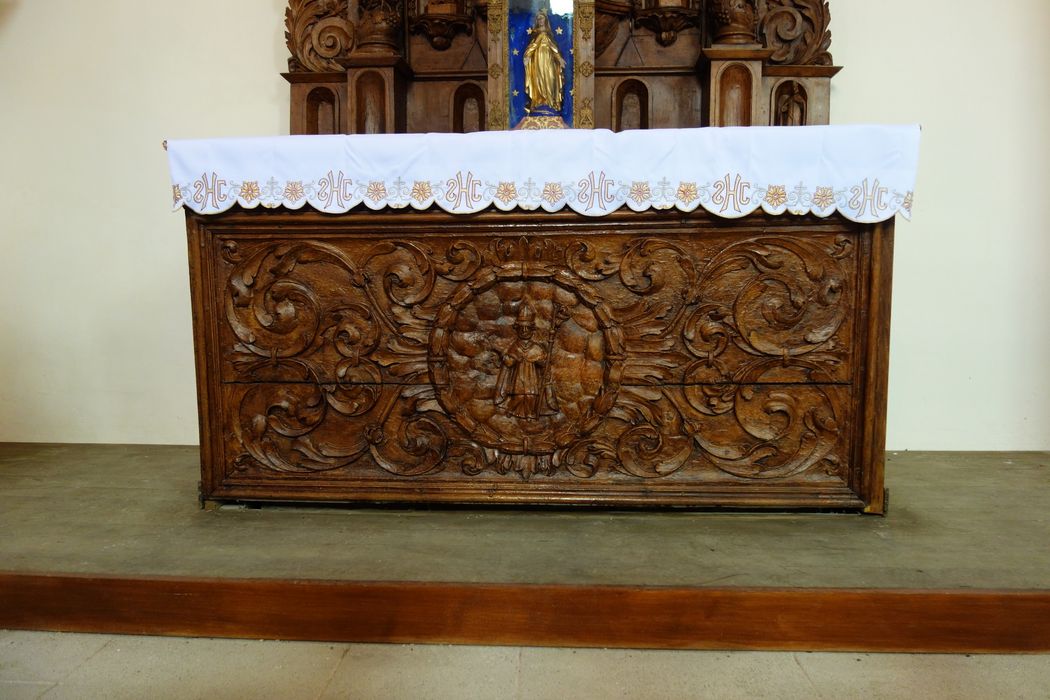 autel, retable Saint Eloi, vue partielle
