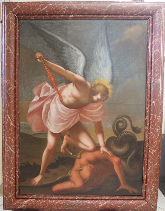tableau : Saint Michel terrassant le dragon