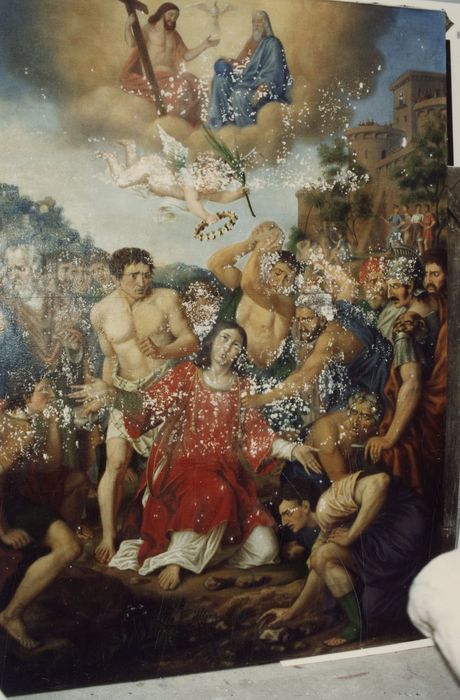 tableau du maître-autel : Martyre de saint Étienne