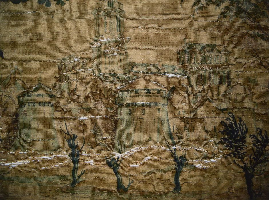 pièce murale : Moïse devant pharaon, détail