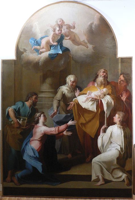 tableau : Présentation de Jésus au temple (la), détail