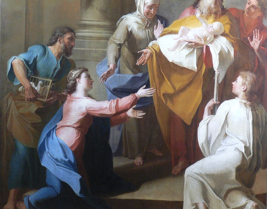 tableau : Présentation de Jésus au temple (la), détail