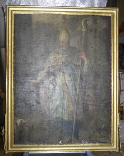 tableau : Saint Evêque (revers)