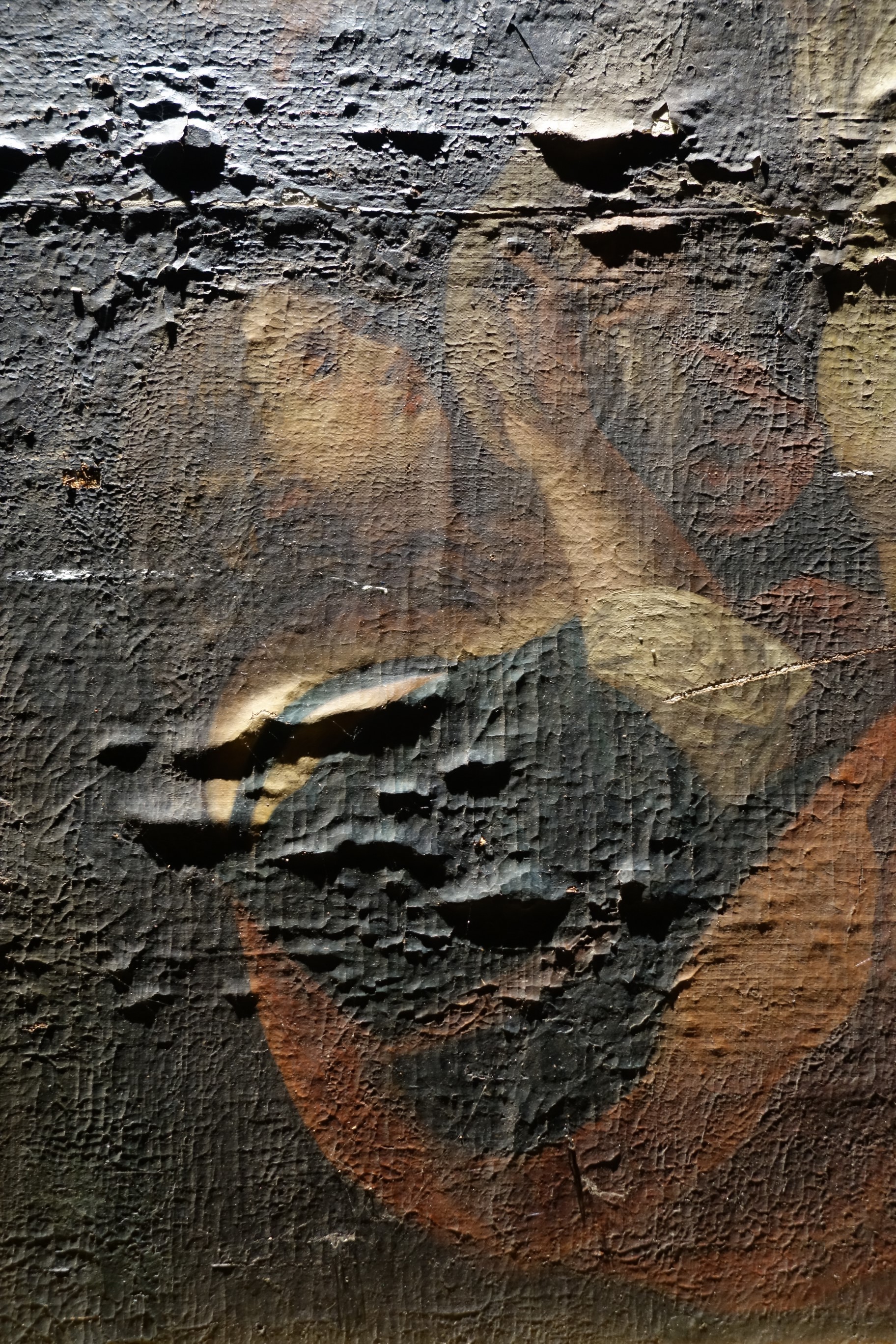 tableau : Déploration sur le Christ mort, détail