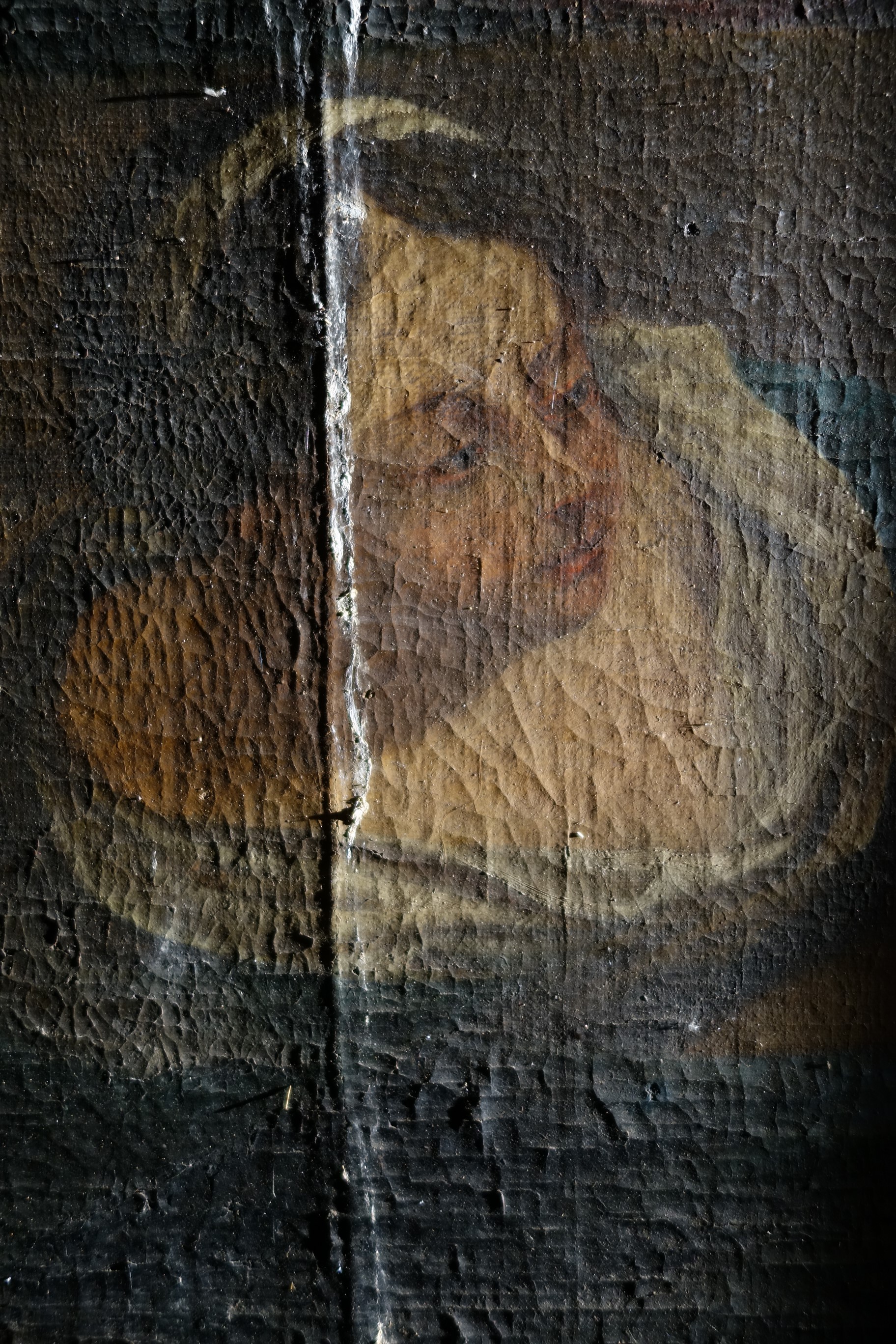 tableau : Déploration sur le Christ mort, détail