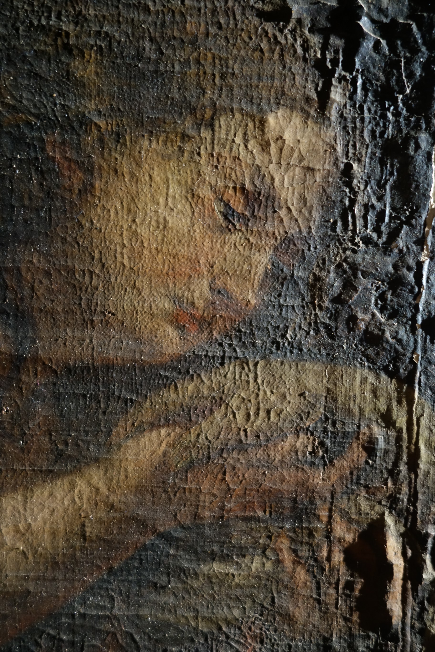 tableau : Déploration sur le Christ mort, détail