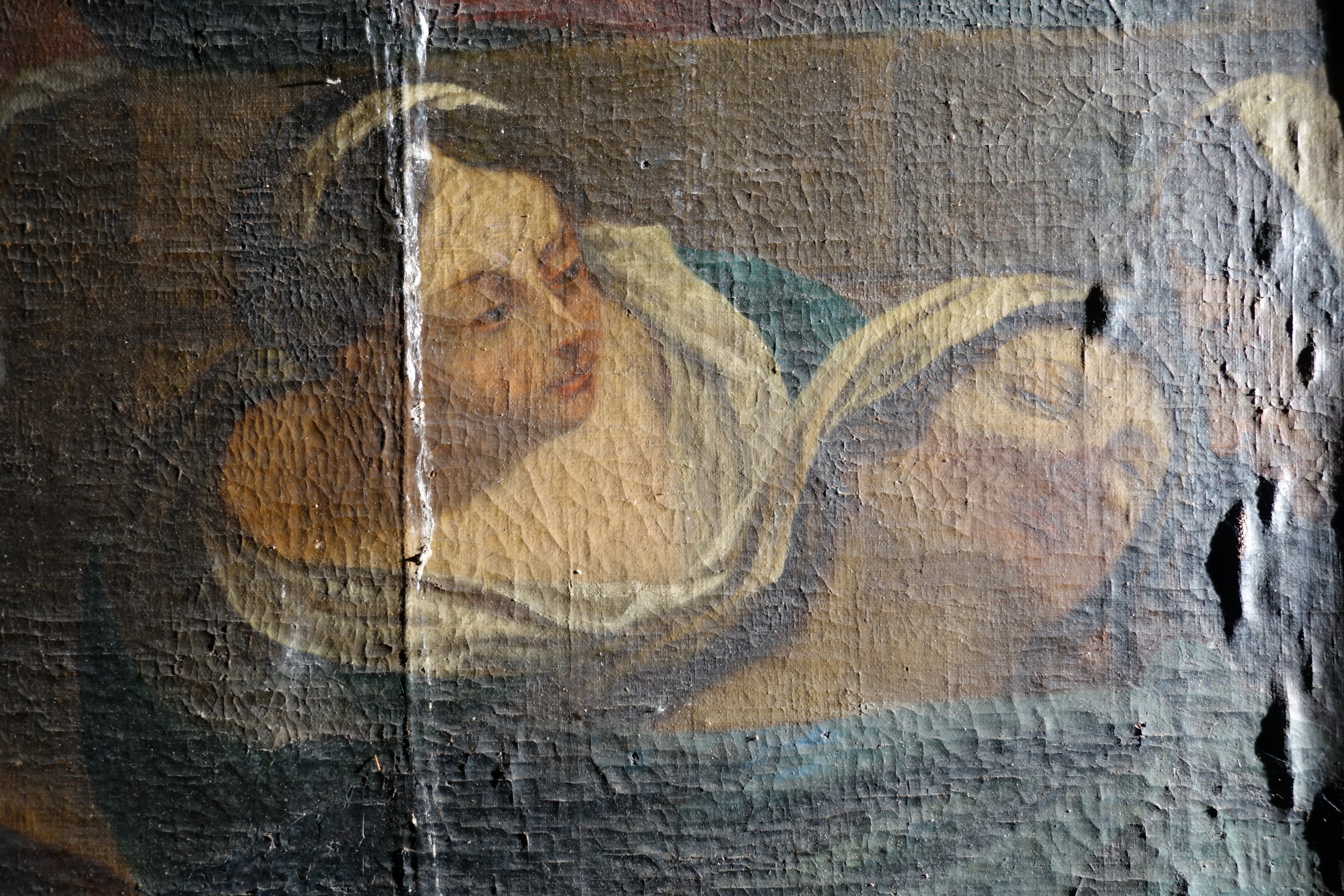 tableau : Déploration sur le Christ mort, détail