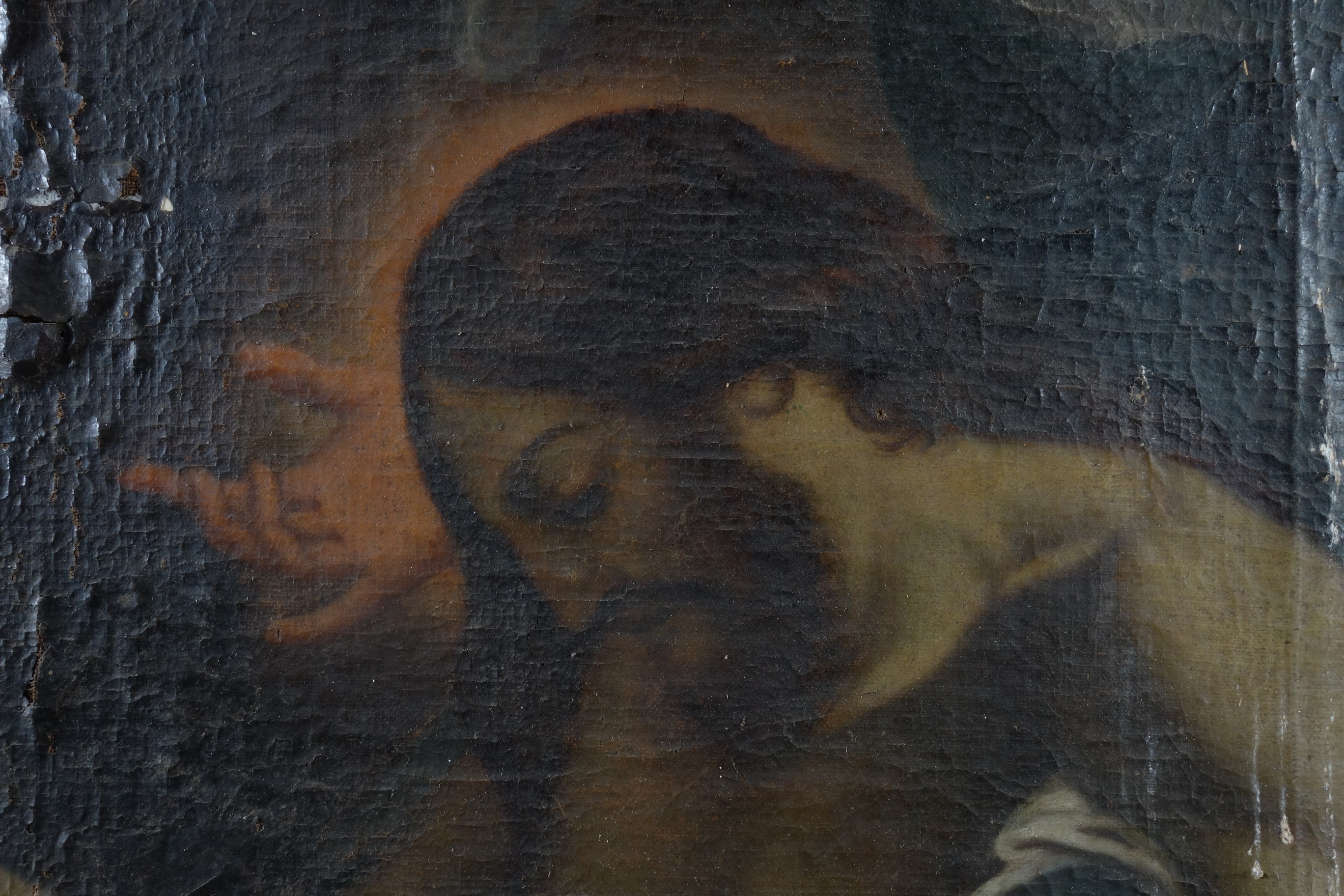 tableau : Déploration sur le Christ mort, détail