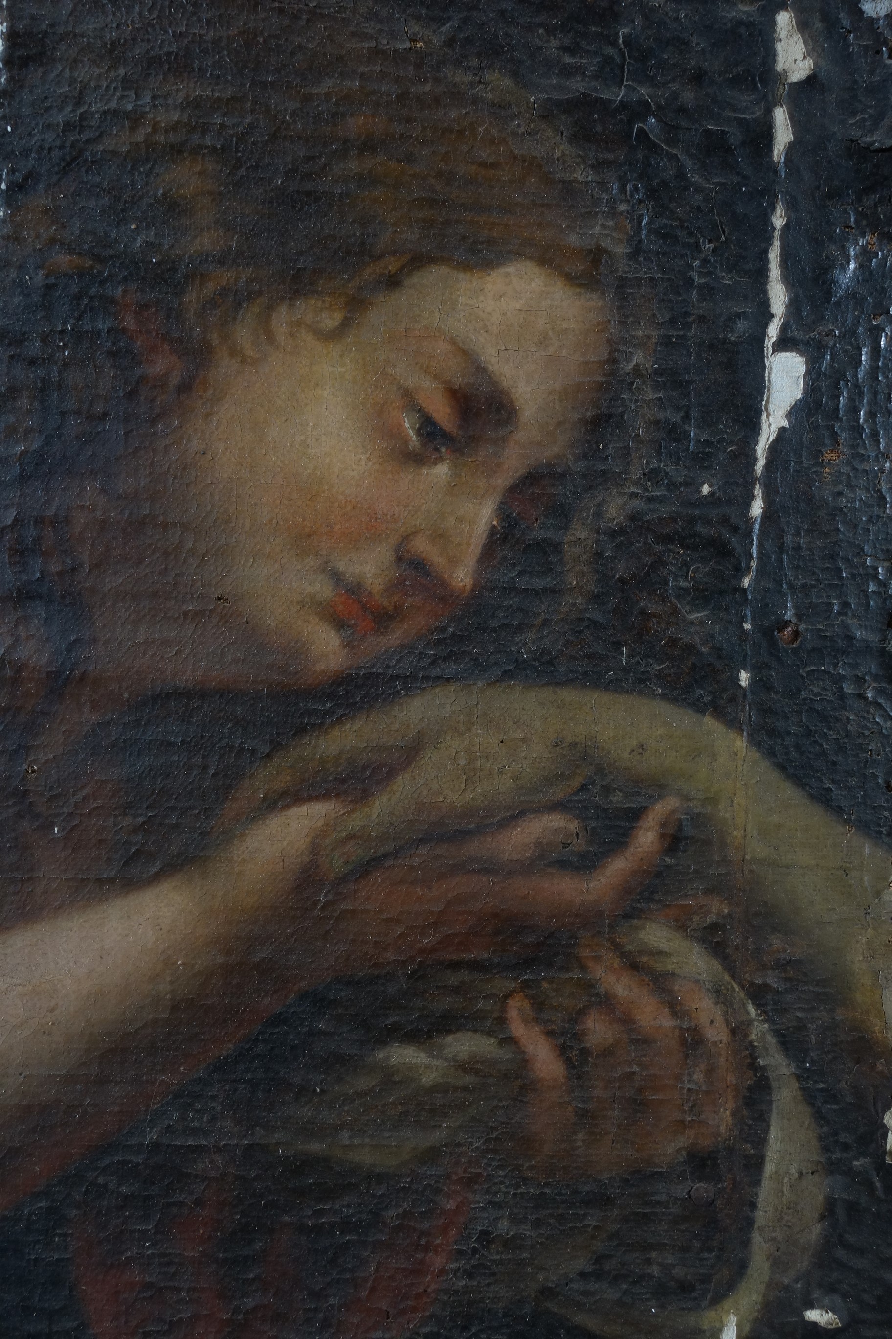 tableau : Déploration sur le Christ mort, détail