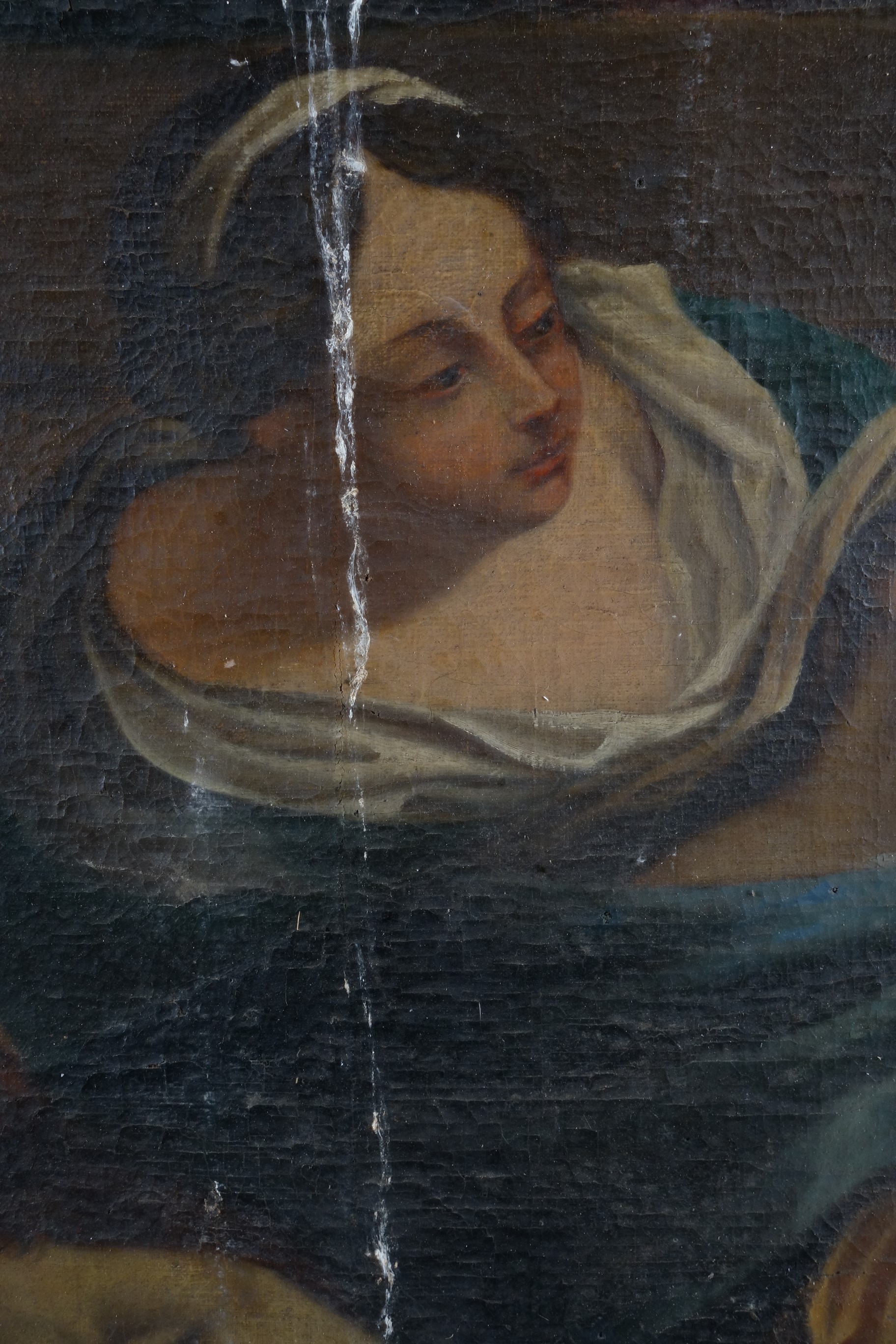 tableau : Déploration sur le Christ mort, détail