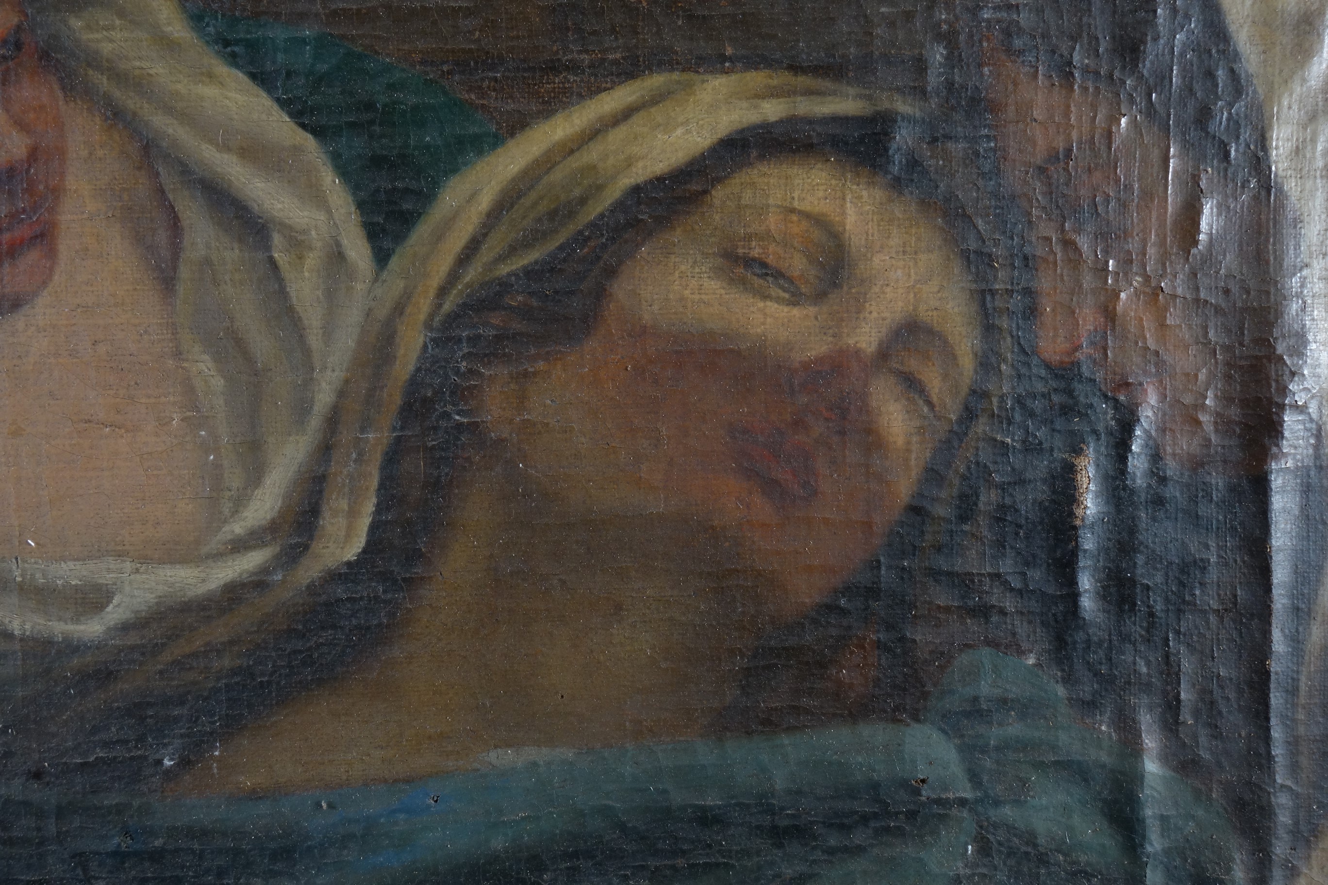 tableau : Déploration sur le Christ mort, détail