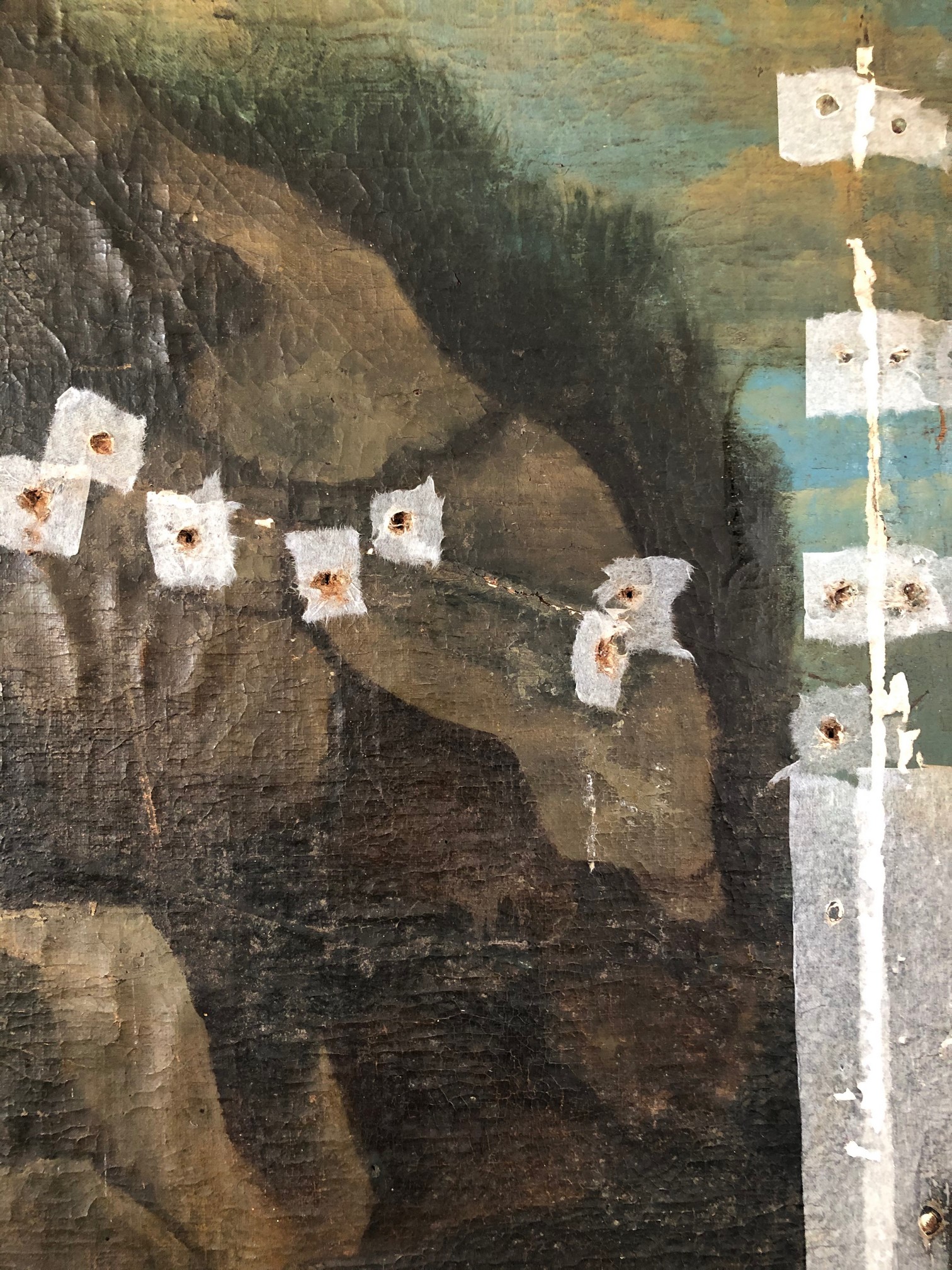 tableau : Déploration sur le Christ mort, détail
